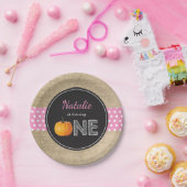 Pumpkin Fall First Birthday Party Paper Teller (Party)
