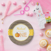 Pumpkin Fall First Birthday Party Paper Teller (Party)