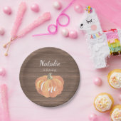 Pumpkin Fall First Birthday Party Paper Teller (Party)