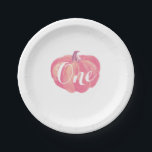 Pumpkin Fall First Birthday Party Paper Teller<br><div class="desc">Pumpkin Fall First Birthday Party Paper Teller. Weißer Hintergrund</div>