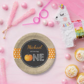 Pumpkin Fall First Birthday Party Paper Teller (Party)