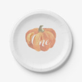 Pumpkin Fall First Birthday Party Paper Teller (Vorderseite)
