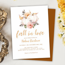 Pumpkin Fall Floral Brautparty