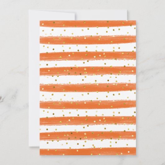 Pumpkin Fall Friendsgiving Dinner Aquarell Einladung (Rückseite)