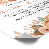 Pumpkin Fall Geburtstag Party Time Kapsel Zeichen Poster (Ecke)