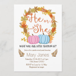 Pumpkin fall Gender-Einladung Einladung