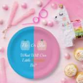 Pumpkin Fall Gender Offenlegung Papier Plate Pappteller (Party)