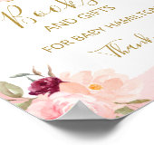 Pumpkin Fall Girl Babyduschbücher und Geschenke Un Poster (Ecke)