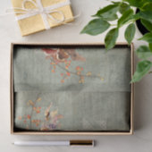 Pumpkin Fall Gray Orange Red Floral Vodipage Seidenpapier (Geschenk)