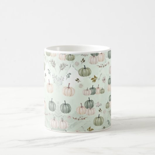Pumpkin Fall Green Erntedank Dinner Kaffeetasse (Mittel)
