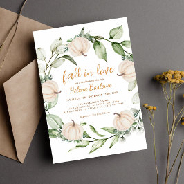 Pumpkin Fall Greenery Brautparty Einladung