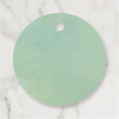 Pumpkin Fall Greenery Gold Foliage Baby Dusche Geschenkanhänger (Rückseite)