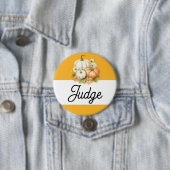 Pumpkin Fall Harvest Fair Judge Button (Beispiel)