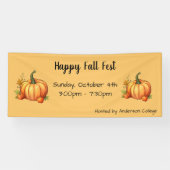 Pumpkin Fall Harvest Festival Banner (Horizontal)