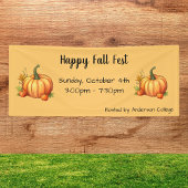 Pumpkin Fall Harvest Festival Banner