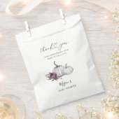 Pumpkin Fall Lila Blume Kinderdusche Geschenktütchen (Ausgeschnitten)