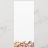 Pumpkin Fall Menu Menükarte (Rückseite)