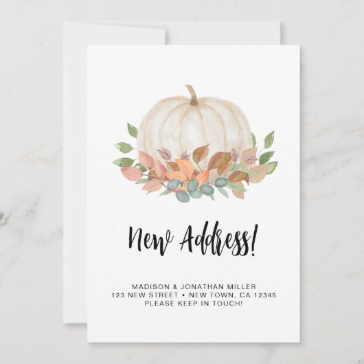 Pumpkin Fall Moving Ankündigung (Vorderseite)