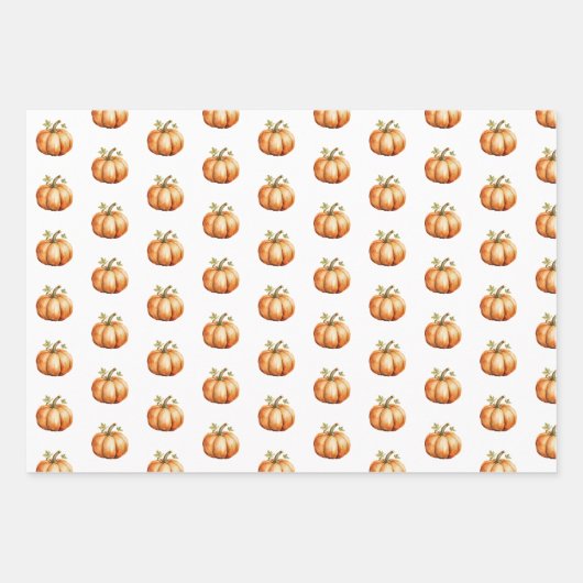 Pumpkin Fall Neutral Baby Dusche Geschenkpapier Set (Vorderseite 3)