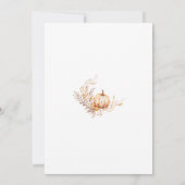 Pumpkin Fall Picnic Einladung (Rückseite)