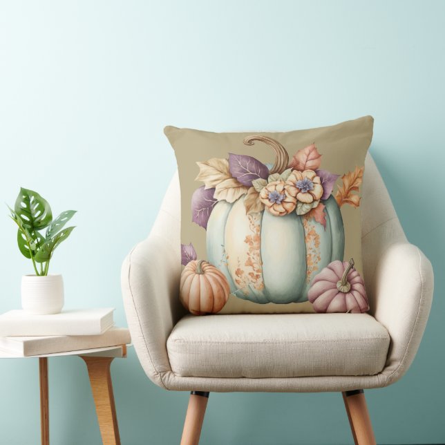 Pumpkin Fall Pillow, Fall Throw Kissen (Stuhl )