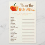 Pumpkin Fall Rustic Baby Baby Shooting Game Flyer (Vorne)