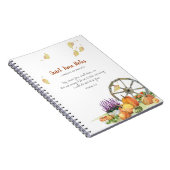 Pumpkin Fall Rustic Monogram Quiet Time Notebook Notizblock (Rechte Seite)