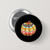 Pumpkin Fall Saison Herbst Halloween Erntedank Button (Vorne & Hinten)