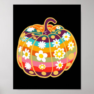 Pumpkin Fall Saison Herbst Halloween Erntedank Poster