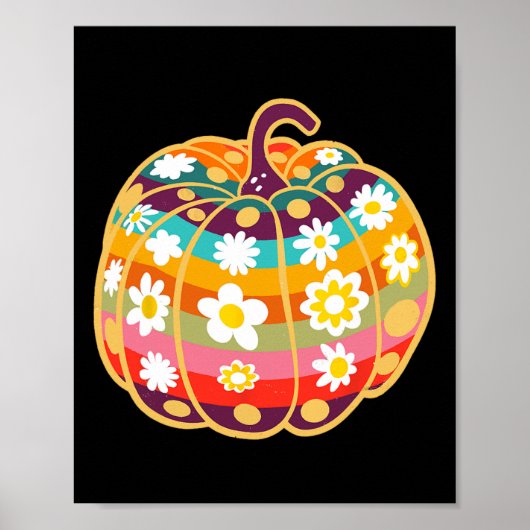 Pumpkin Fall Saison Herbst Halloween Erntedank Poster (Vorne)