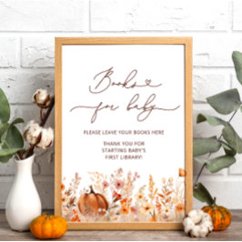 Pumpkin Fall Wildblume Books for Baby Poster