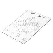 Pumpkin Fall Word Search Notizblock (angewinkelt)