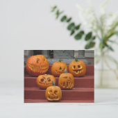 Pumpkin-Familie Postkarte (Stehend Vorderseite)