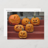 Pumpkin-Familie Postkarte (Vorne/Hinten)