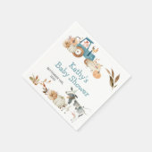 Pumpkin Farm Animal Tractor Floral Napkins Serviette (Ecke)