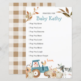 Pumpkin Farm Animal Tractor Liebe Gebete für Baby