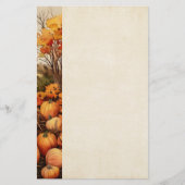 Pumpkin Farm Fall Harvest Erntedank Briefpapier (Vorderseite)