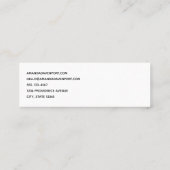 Pumpkin Farm Fall Harvest Erntedank Mini Visitenkarte (Rückseite)