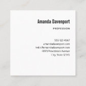 Pumpkin Farm Fall Harvest Erntedank Quadratische Visitenkarte (Rückseite)