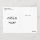 Pumpkin Farm Fall Harvest Erntedank Vielen Dank Postkarte (Rückseite)