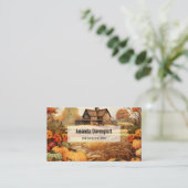 Pumpkin Farm Fall Harvest Erntedank Visitenkarte (Stehend Vorderseite)