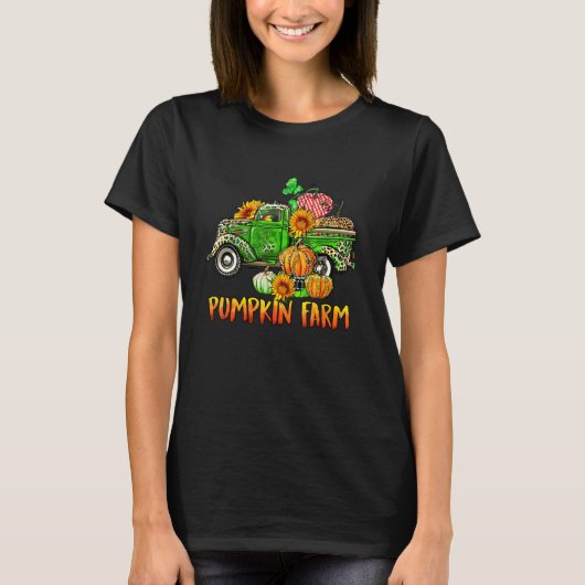 Pumpkin Farm Pumpkin Truck Fall Vibes for Thanksgi T-Shirt (Vorderseite)