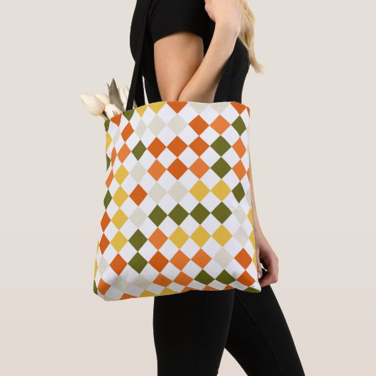 Pumpkin Field Harlequin Tasche (Von Nahem)
