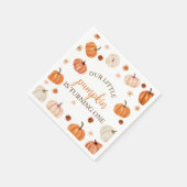 Pumpkin First Birthday Napkin Serviette (Ecke)