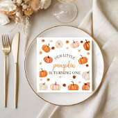 Pumpkin First Birthday Napkin Serviette