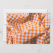 Pumpkin First Birthday | Rustikales Fall-Foto Einladung (Rückseite)