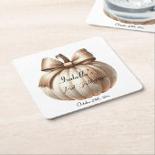 Pumpkin First Birthday Sticker - Halloween-Party Rechteckiger Pappuntersetzer (angewinkelt)