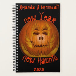 Pumpkin, flammender Schädel Planer