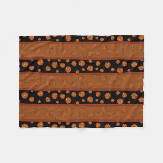 Pumpkin Fleece Blanket (Vorderseite (Horizontal))