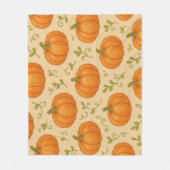 Pumpkin Fleece Blanket - Niedliches Halloween Herb (Vorderseite)